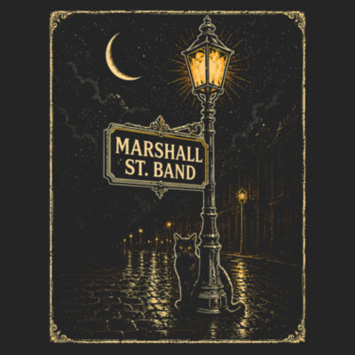 Marshall St. Band Design 2 - Front & Back Print on a - Core Cotton Tee Design